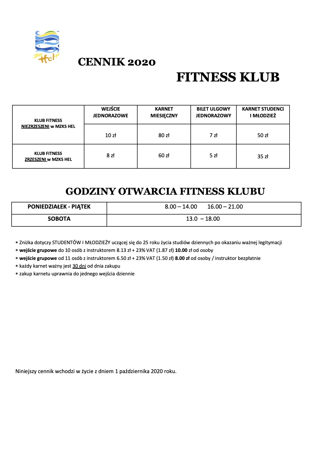 29.09.2020 Fitness Klub