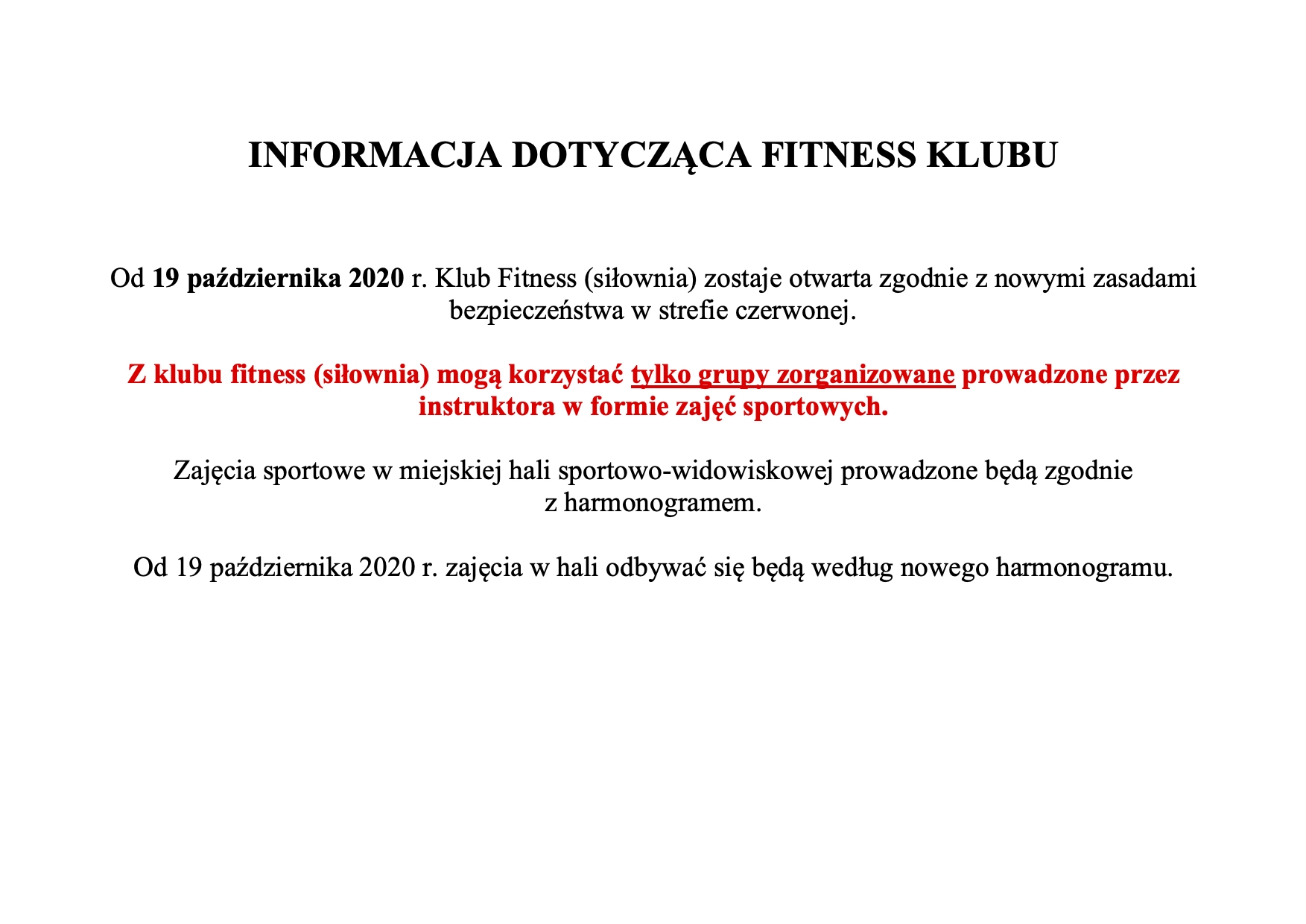 Klub Fitness 1