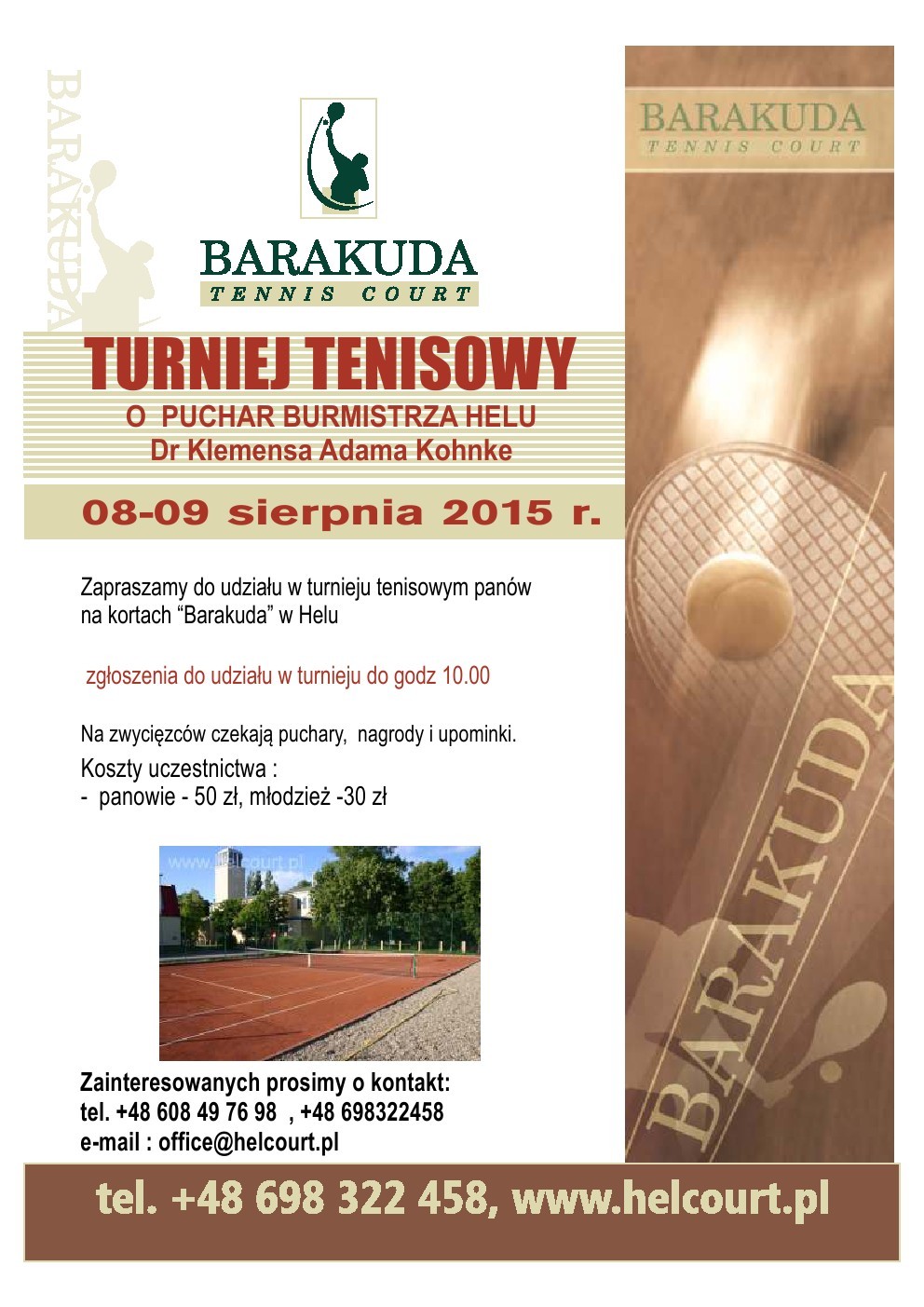 13.07.2015 Tenis Ziemny Panowie